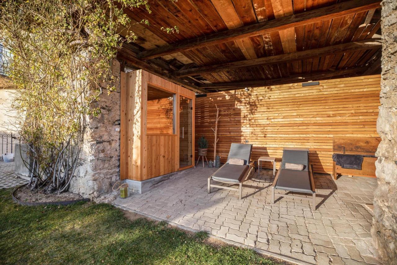 Brantenhof Ferienwohnung Vinea Cortaccia Exterior foto